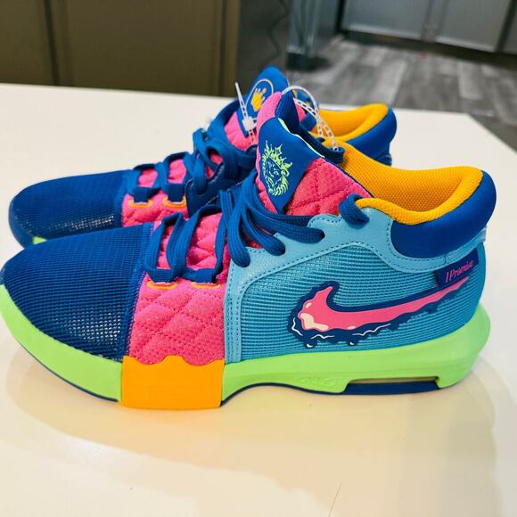 Nike LeBron Witness 8 "I Promise" Sneakers Men’s Size 10.5 Multicolor NWT - Picture 1 of 5